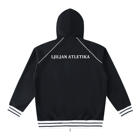 Unisex Striped Trim Zip-Up Hoodie (Multi-Color) | Ljiljan Atletika