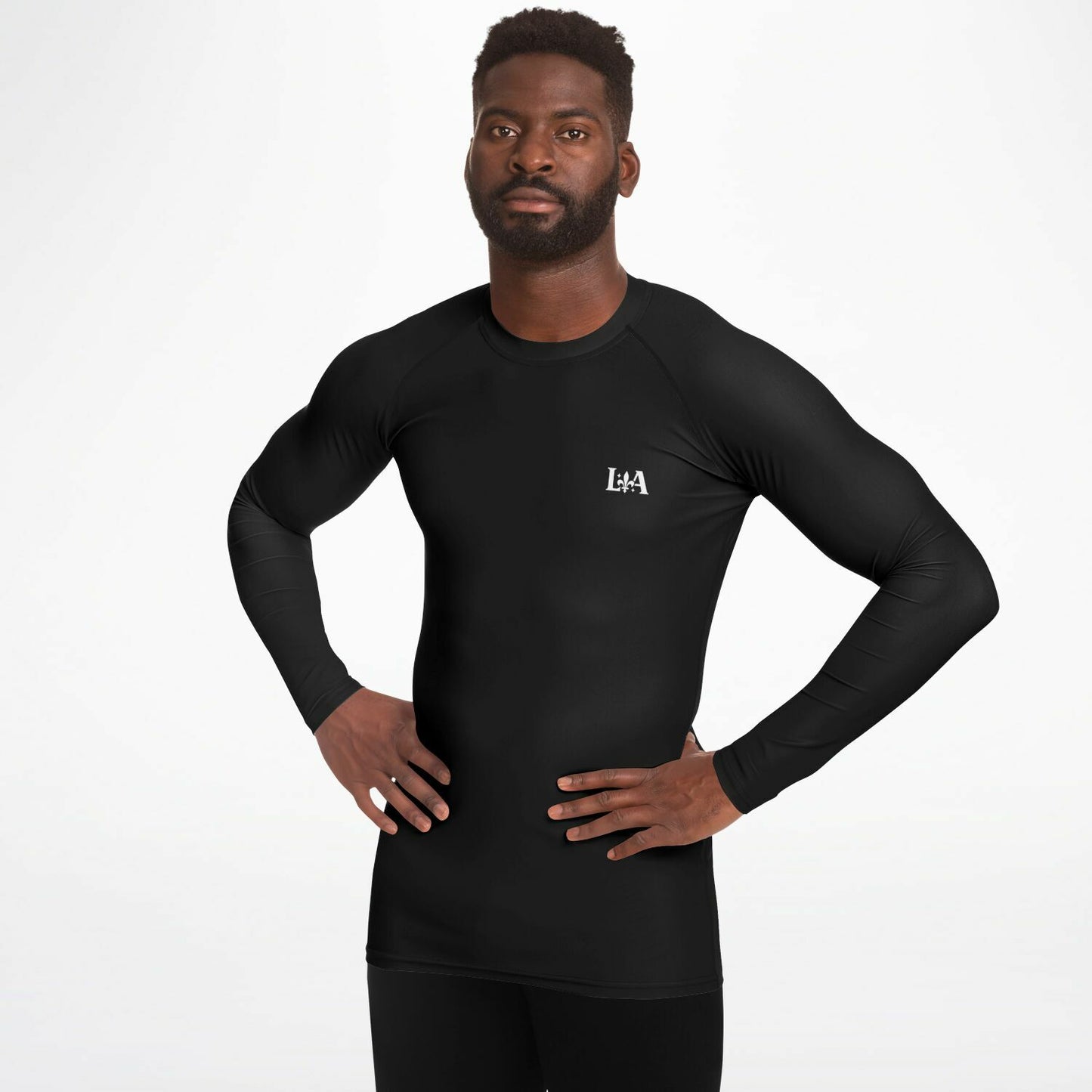 Men's Rashguard (Black)  – BJJ & Surf Performance Top | Ljiljan Atletika