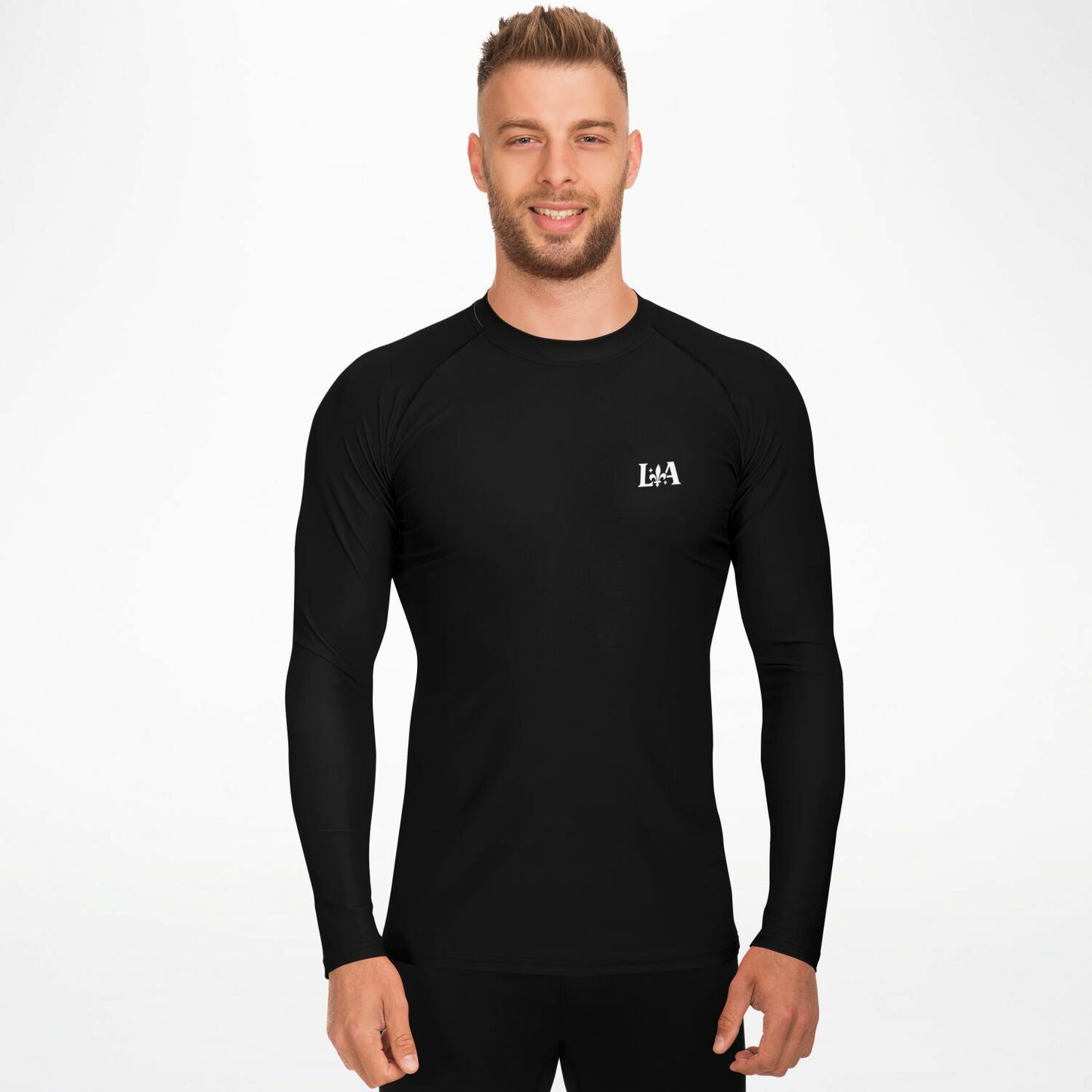 Men's Rashguard (Black)  – BJJ & Surf Performance Top | Ljiljan Atletika