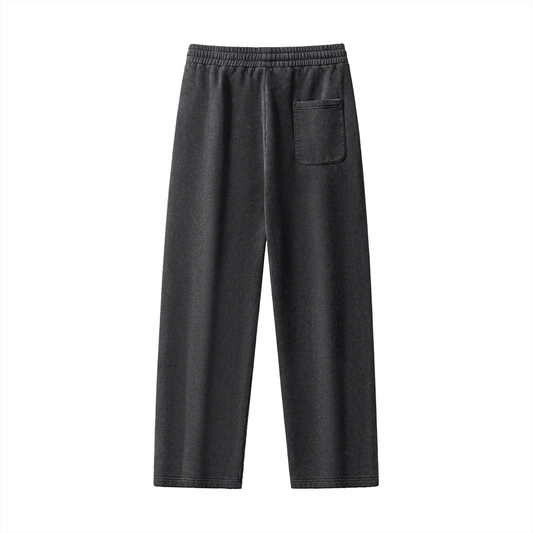 Unisex Frayed Enzyme Washed Fleece Sweatpants – Dark Harvest Drop | Ljiljan Atletika