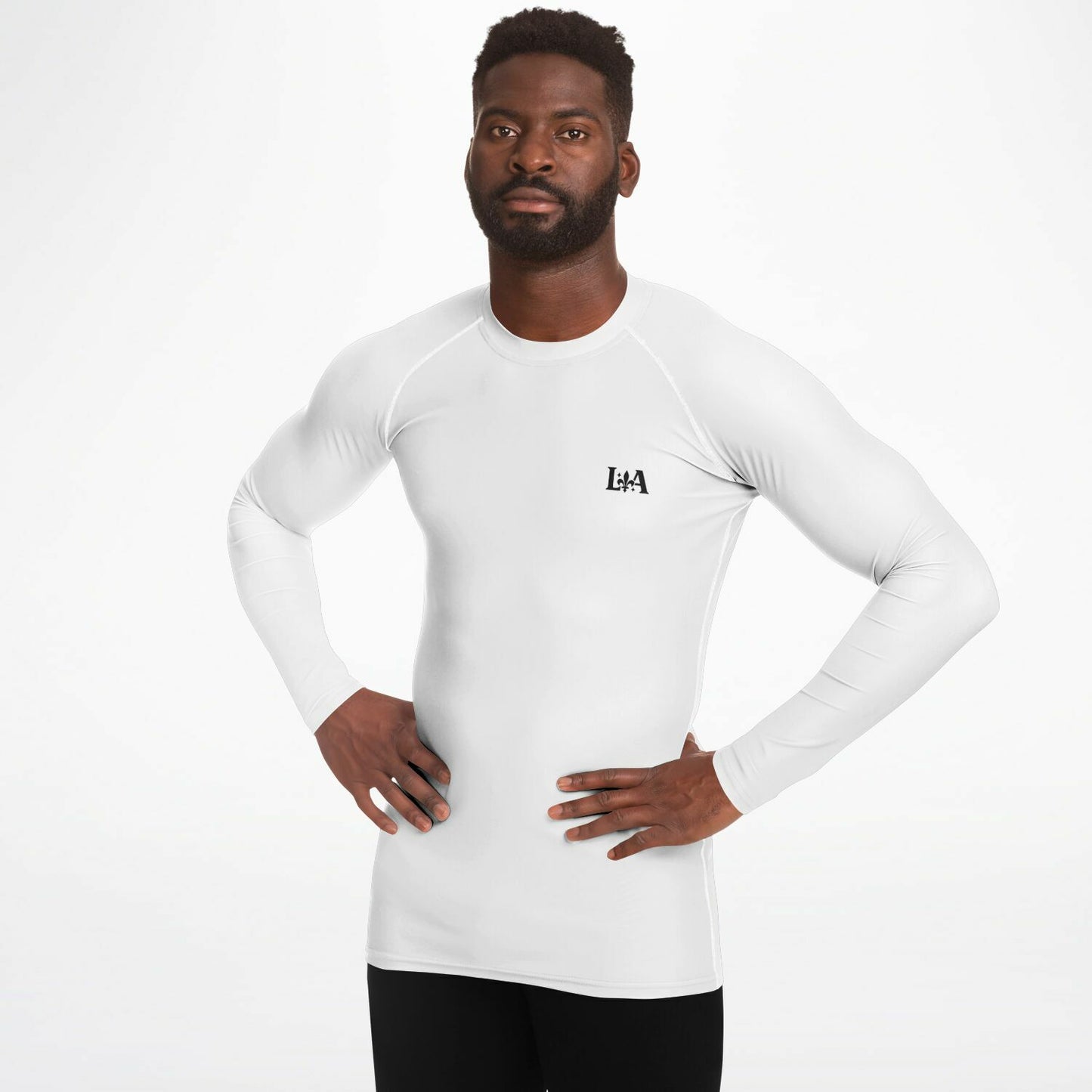Men's Rashguard (White)  – BJJ & Surf Performance Top | Ljiljan Atletika