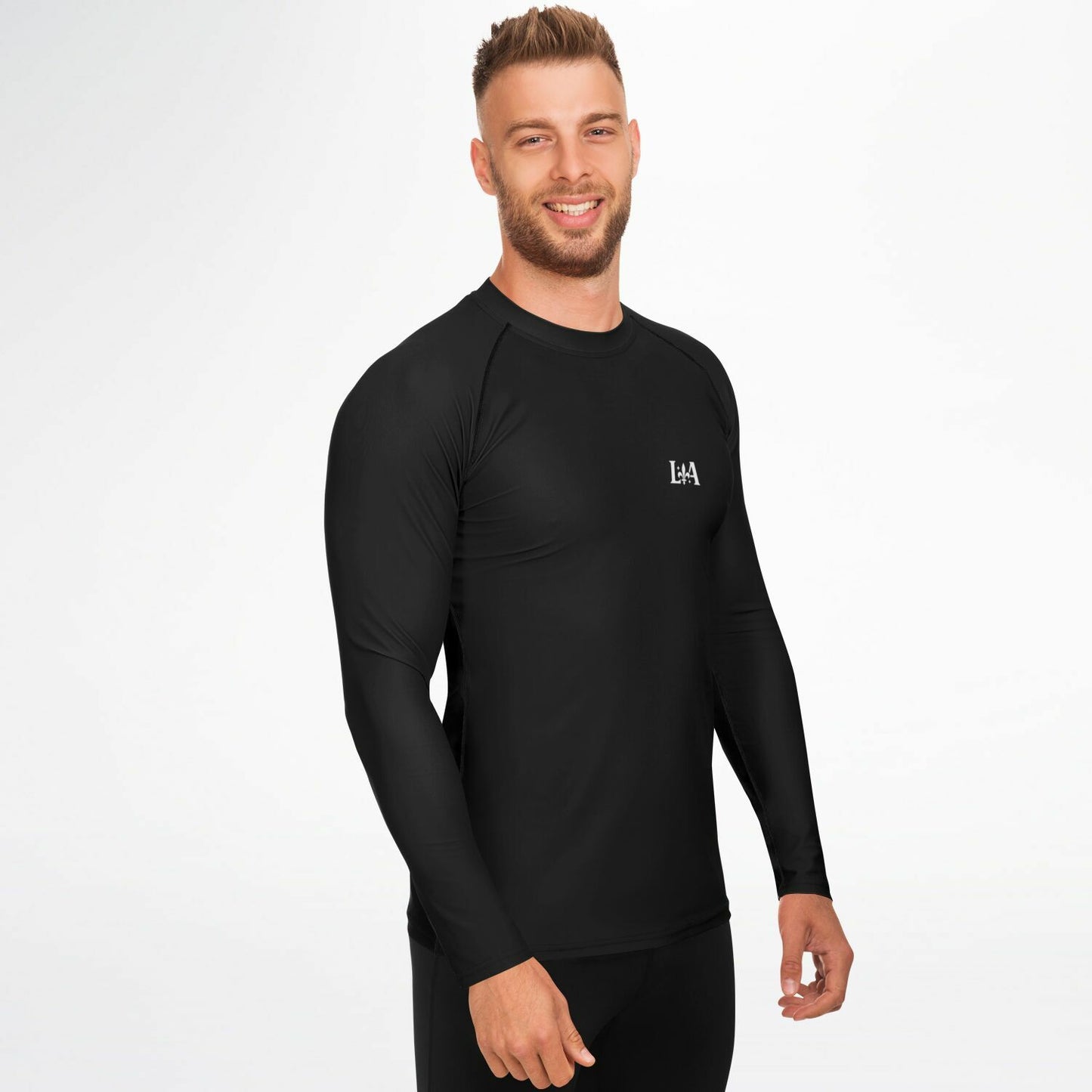 Men's Rashguard (Black)  – BJJ & Surf Performance Top | Ljiljan Atletika