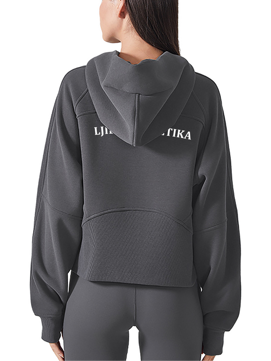 Women’s Cropped Zip-Through Hoodie (Multi-Color) | Ljiljan Atletika