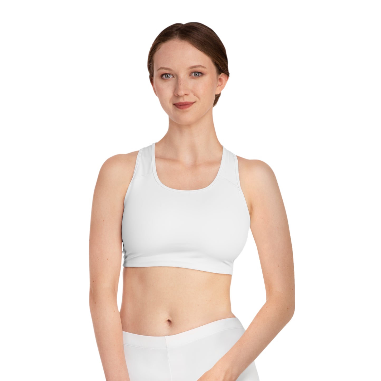 Women’s Sports Bra (White) - Supportive Activewear | Ljiljan Atletika