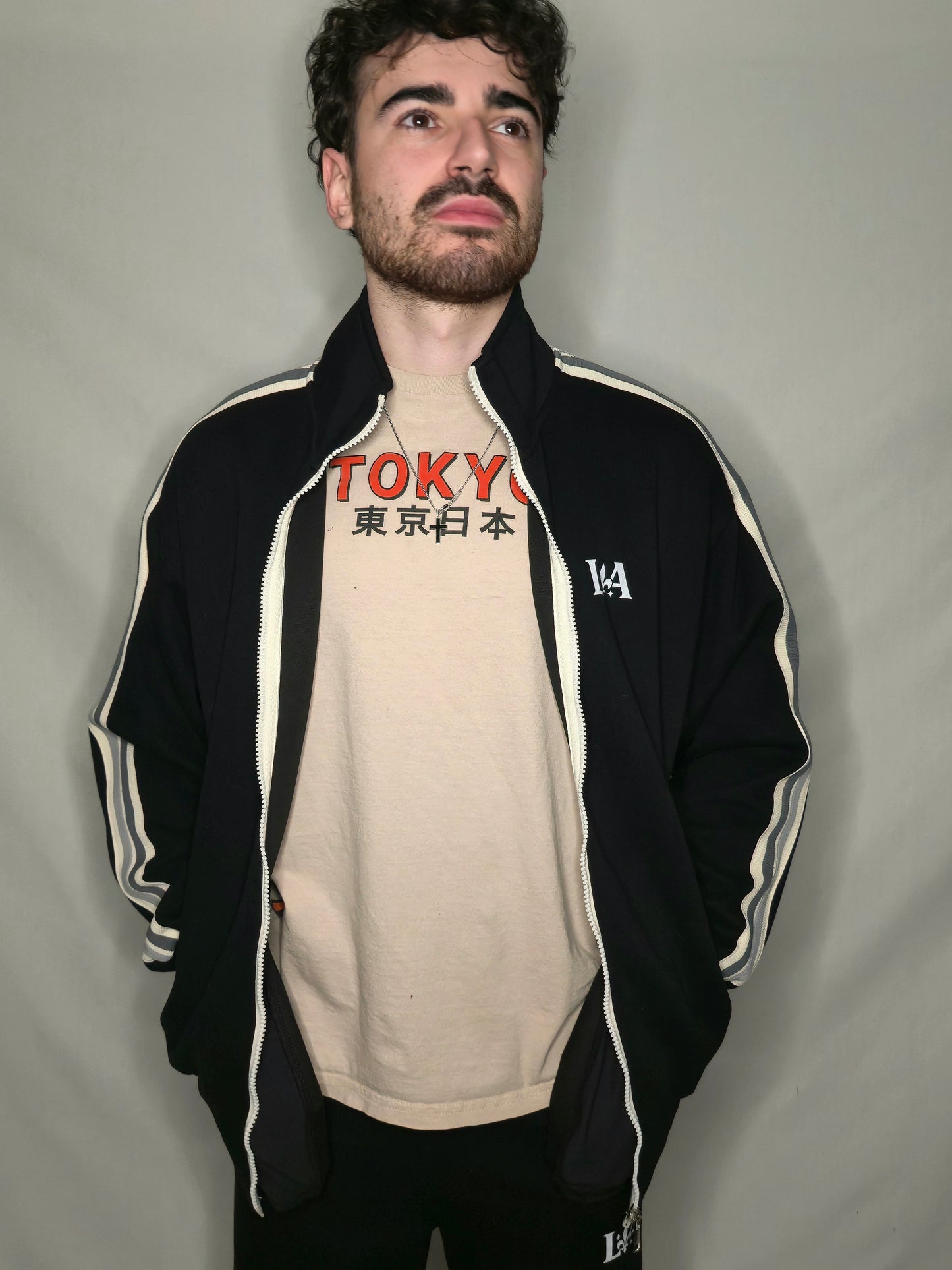 Unisex Side-Stripe Stand Collar Jacket (Multi-Color) | Ljiljan Atletika