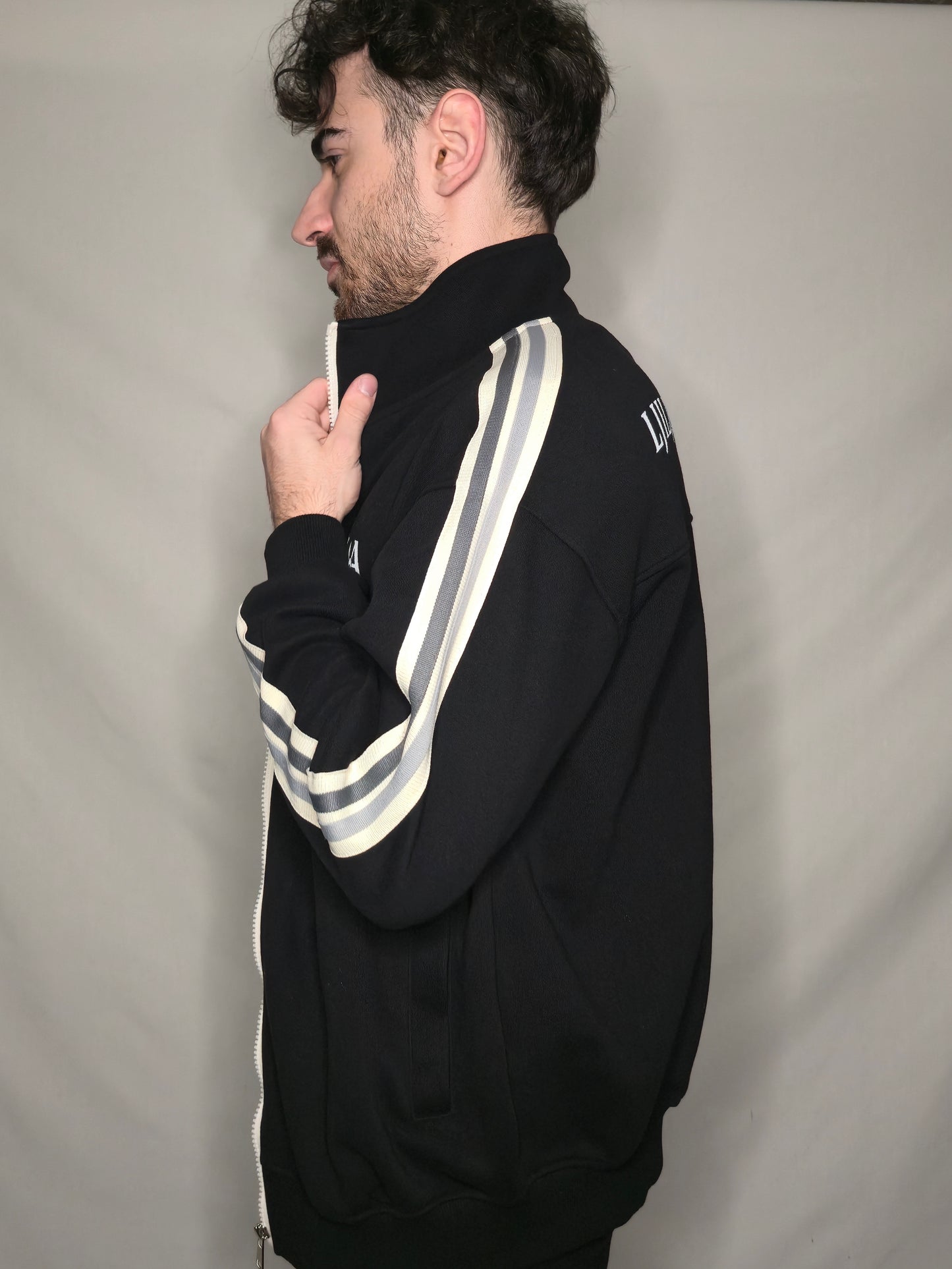 Unisex Side-Stripe Stand Collar Jacket (Multi-Color) | Ljiljan Atletika