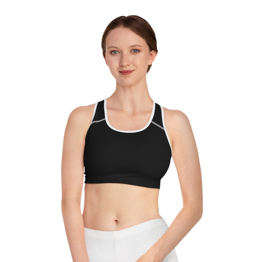 Women’s Sports Bra (Black) -  Supportive Activewear | Ljiljan Atletika