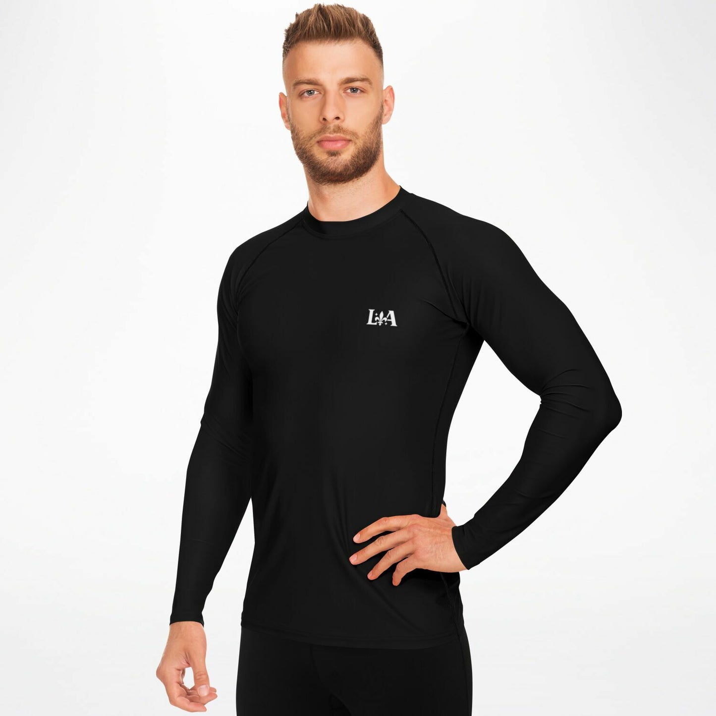 Men's Rashguard (Black)  – BJJ & Surf Performance Top | Ljiljan Atletika
