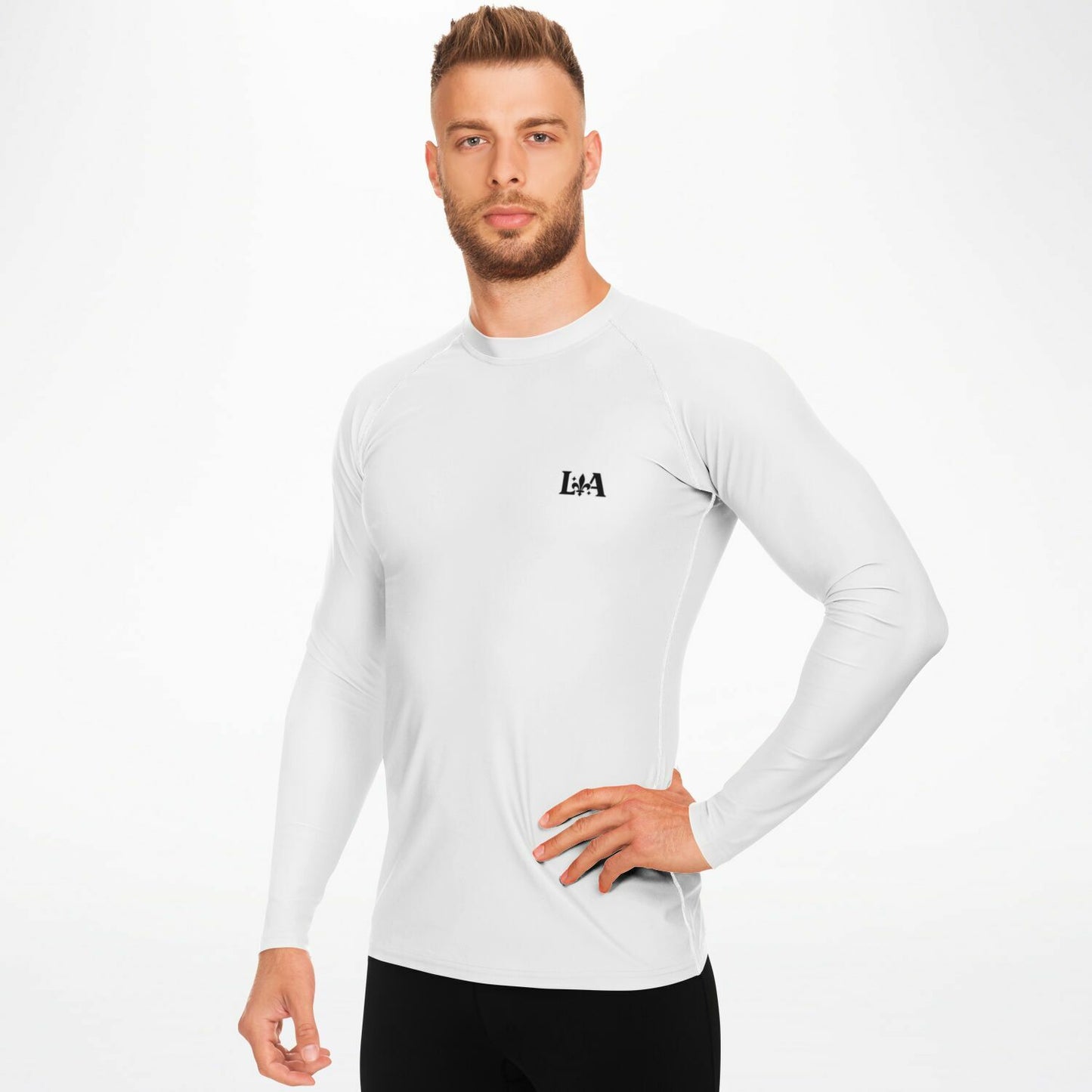 Men's Rashguard (White)  – BJJ & Surf Performance Top | Ljiljan Atletika