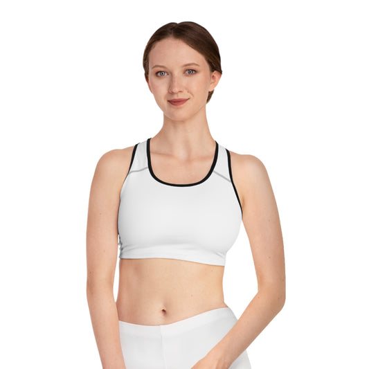 Women’s Sports Bra (White) - Supportive Activewear | Ljiljan Atletika