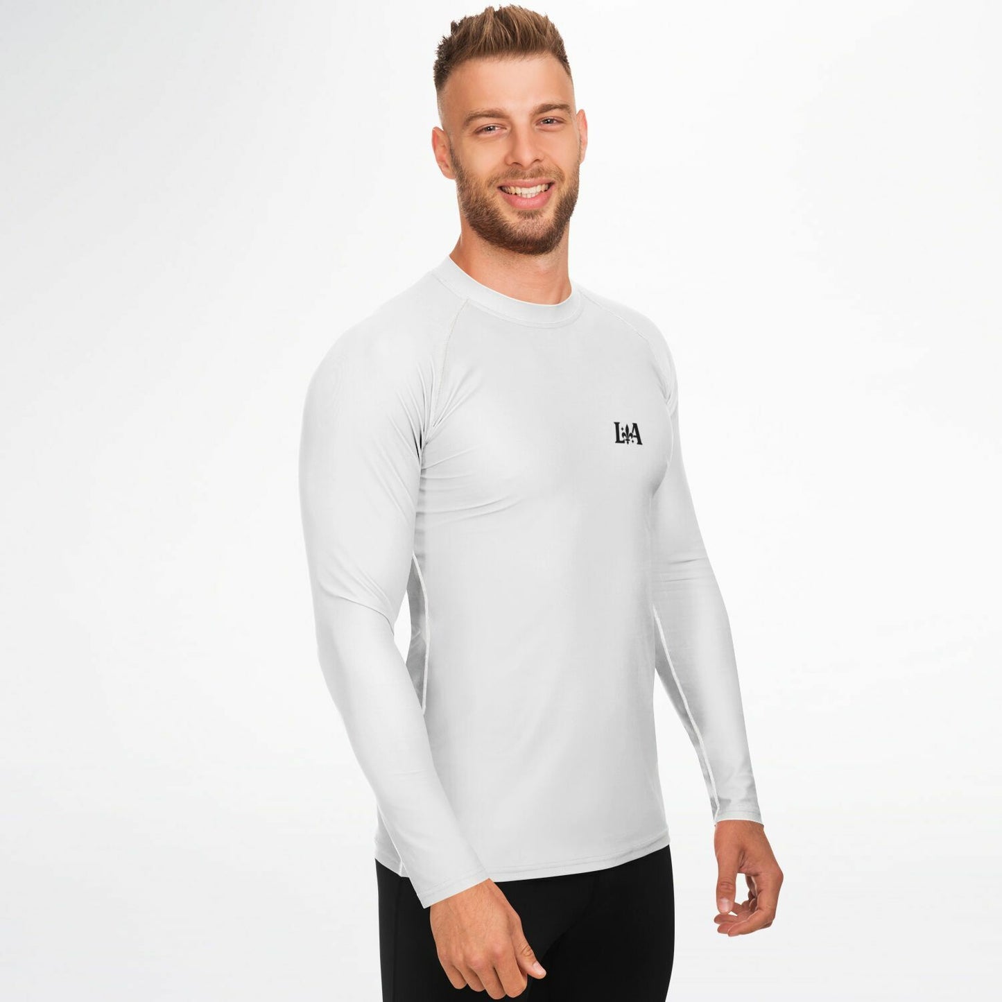 Men's Rashguard (White)  – BJJ & Surf Performance Top | Ljiljan Atletika