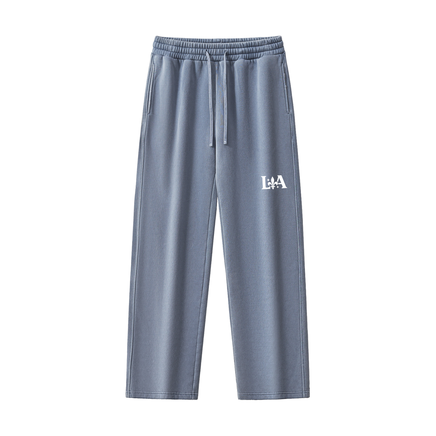 Unisex Frayed Enzyme Washed Fleece Sweatpants | Ljiljan Atletika