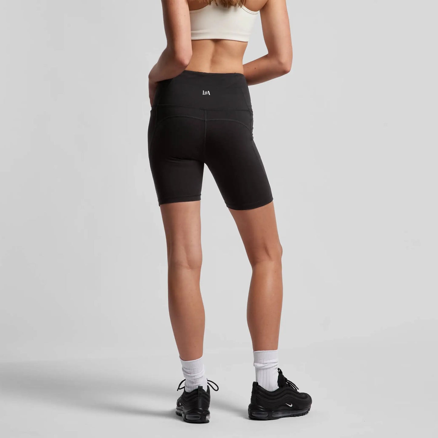 Women’s Biker Shorts (Black) – Workout Bottoms | Ljiljan Atletika