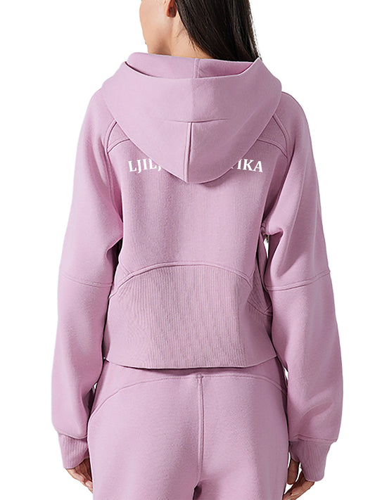 Women’s Cropped Half-Zip Hoodie (Multi-Color) | Ljiljan Atletika