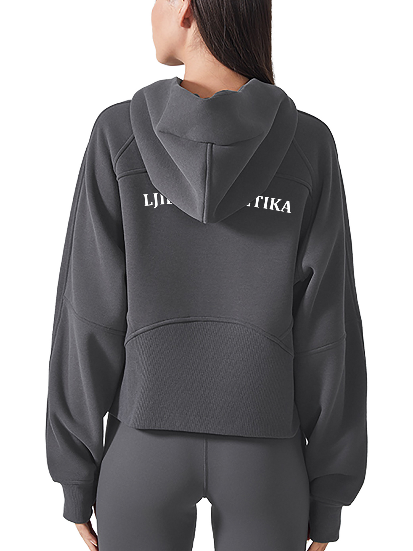 Women’s Cropped Zip-Through Hoodie (Multi-Color) | Ljiljan Atletika