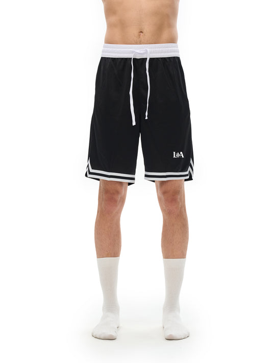 Men’s Stripe Trim Basketball Shorts (Multi-Color) | Ljiljan Atletika