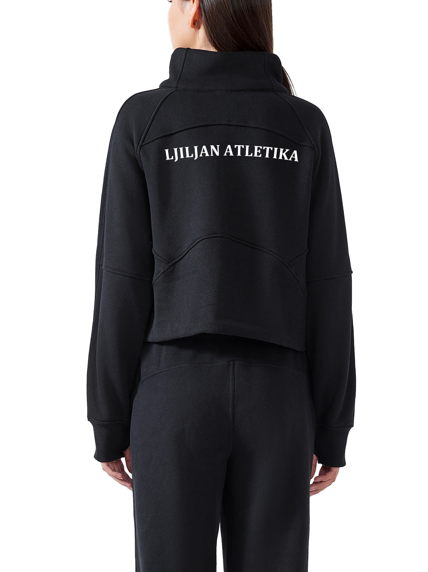 Women’s Cropped Half-Zip Sweatshirt (Multi-Color) | Ljiljan Atletika